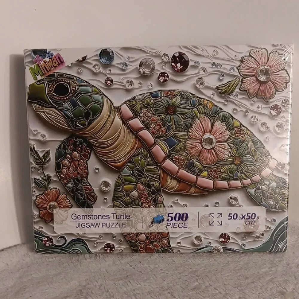 Gemstones Turtle Jigsaw Puzzle - 500 Pieces